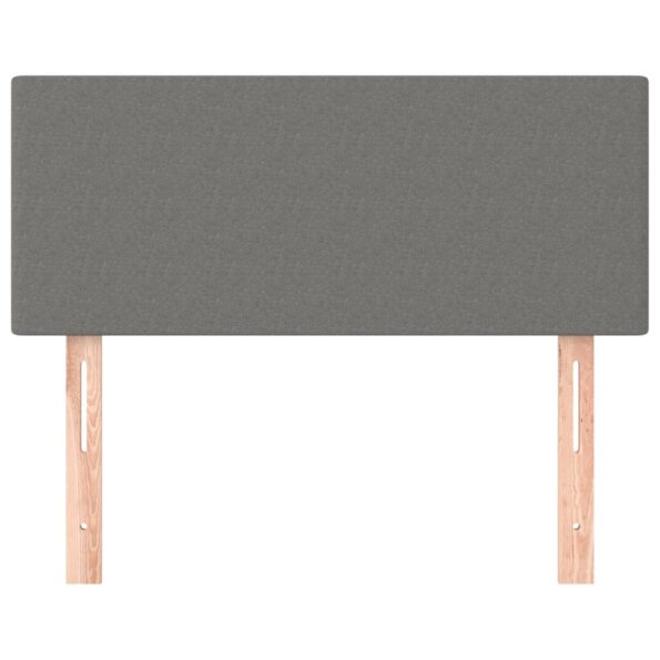 vidaXL Čelo postele tmavosivé 100x5x78/88 cm látka – Obrázok 3