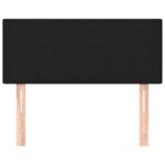 vidaXL Čelo postele čierne 100x5x78/88 cm látka – Obrázok 3
