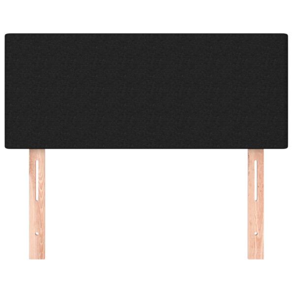 vidaXL Čelo postele čierne 100x5x78/88 cm látka – Obrázok 3