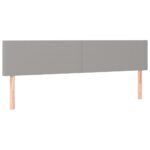 vidaXL Čelá postelí svetlosivé 180x5x78/88 cm látkové – Obrázok 2