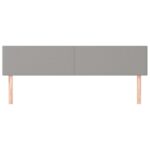 vidaXL Čelá postelí svetlosivé 180x5x78/88 cm látkové – Obrázok 3