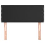 vidaXL Čelo postele čierne 90x5x78/88 cm umelá koža – Obrázok 3