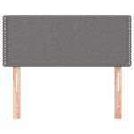 vidaXL Čelo postele tmavosivé 100x5x78/88 cm látka – Obrázok 3