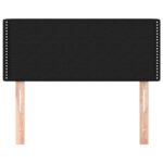 vidaXL Čelo postele čierne 100x5x78/88 cm látka – Obrázok 3