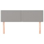 vidaXL Čelá postelí svetlosivé 144x5x78/88 cm látkové – Obrázok 3