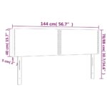 vidaXL Čelá postelí svetlosivé 144x5x78/88 cm látkové – Obrázok 8
