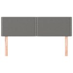vidaXL Čelá postele 2 ks tmavosivé 72x5x78/88 cm látka – Obrázok 3