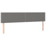 vidaXL Čelá postelí tmavošedé 180x5x78/88 cm látkové – Obrázok 2