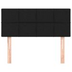 vidaXL Čelo postele čierne 90x5x78/88 cm látka – Obrázok 3