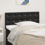vidaXL Čelo postele čierne 80x5x78/88 cm umelá koža