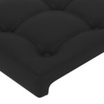 vidaXL Čelo postele čierne 90x5x78/88 cm umelá koža – Obrázok 4