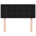 vidaXL Čelo postele čierne 100x5x78/88 cm látka – Obrázok 3