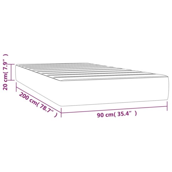 VXL8720287160441_g_en_hd_5.jpg vidaXL Matrac s taštičkovými pružinami čierny 90x200x20 cm zamat – Obrázok 7