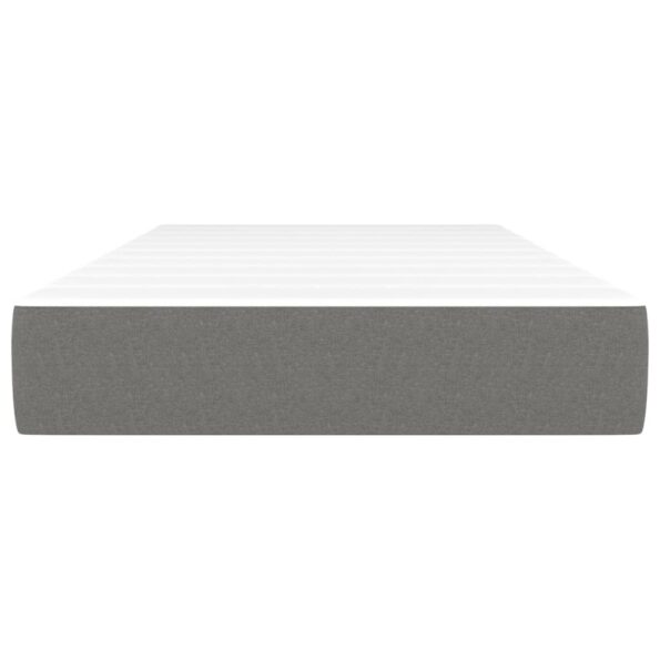 vidaXL Matrac s taštičkovými pružinami tmavosivý 100x200x20 cm látka – Obrázok 3