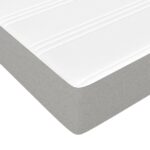 vidaXL Matrac s taštičkovými pružinami bledosivý 120x200x20 cm látka – Obrázok 5