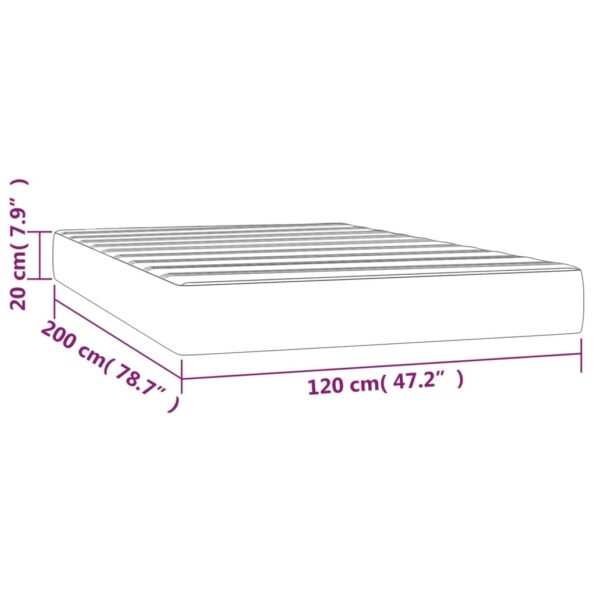 VXL8720287160687_g_en_hd_5.jpg vidaXL Matrac s taštičkovými pružinami bledosivý 120x200x20 cm látka – Obrázok 7