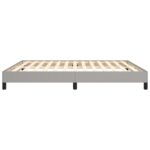 vidaXL Posteľný rám bledosivý 160x200 cm látka – Obrázok 6