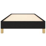 vidaXL Posteľný rám čierny 90x200 cm látka – Obrázok 5