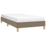 vidaXL Rám postele bez matraca Taupe 90x200cm Látka – Obrázok 3