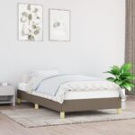 vidaXL Rám postele bez matraca Taupe 90x200cm Látka