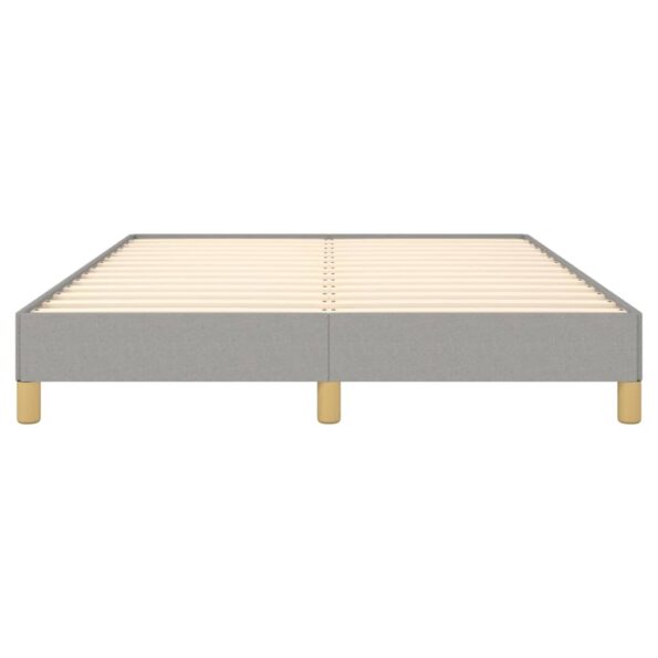vidaXL Posteľný rám bledosivý 140x200 cm látka – Obrázok 5