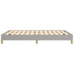vidaXL Posteľný rám bledosivý 140x200 cm látka – Obrázok 6