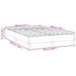 vidaXL Posteľný rám čierny 120x200 cm umelá koža – Obrázok 9