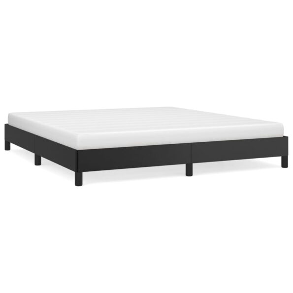 vidaXL Posteľný rám čierny 160x200 cm umelá koža – Obrázok 2
