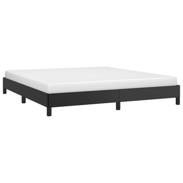 vidaXL Posteľný rám čierny 160x200 cm umelá koža – Obrázok 3