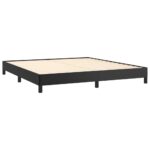 vidaXL Posteľný rám čierny 160x200 cm umelá koža – Obrázok 4
