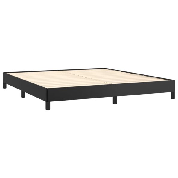 vidaXL Posteľný rám čierny 160x200 cm umelá koža – Obrázok 4