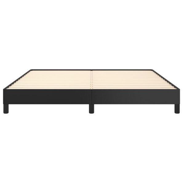 vidaXL Posteľný rám čierny 160x200 cm umelá koža – Obrázok 5
