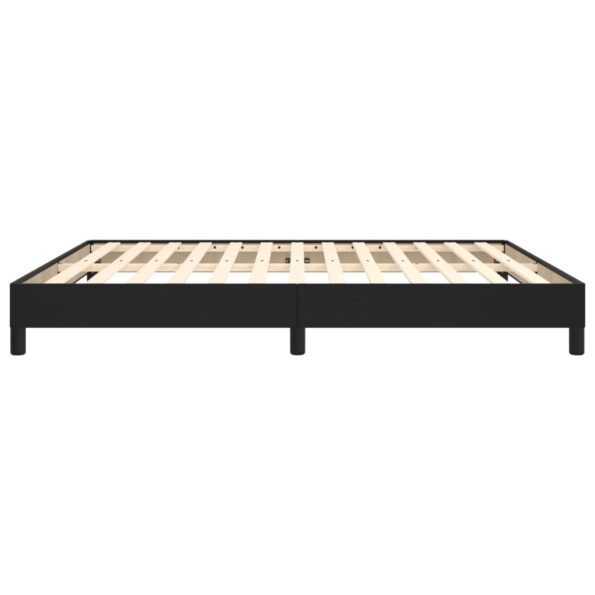 vidaXL Posteľný rám čierny 160x200 cm umelá koža – Obrázok 6