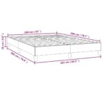 vidaXL Posteľný rám čierny 160x200 cm umelá koža – Obrázok 9
