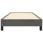 vidaXL Posteľ bez matraca tmavosivá 100x200 cm zamat – Obrázok 5