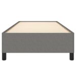 vidaXL Posteľný rám tmavosivý 90x200 cm látka – Obrázok 5
