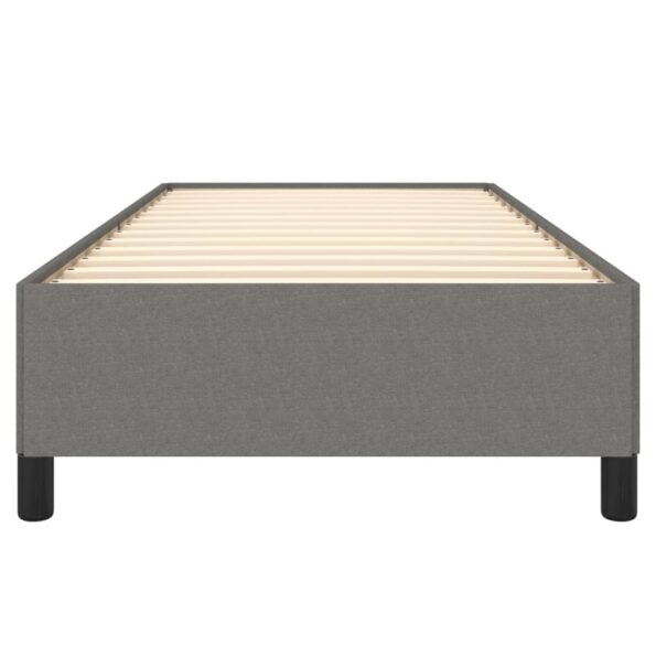 vidaXL Posteľný rám tmavosivý 90x200 cm látka – Obrázok 5