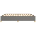 vidaXL Posteľný rám tmavosivý 200x200 cm látka – Obrázok 6