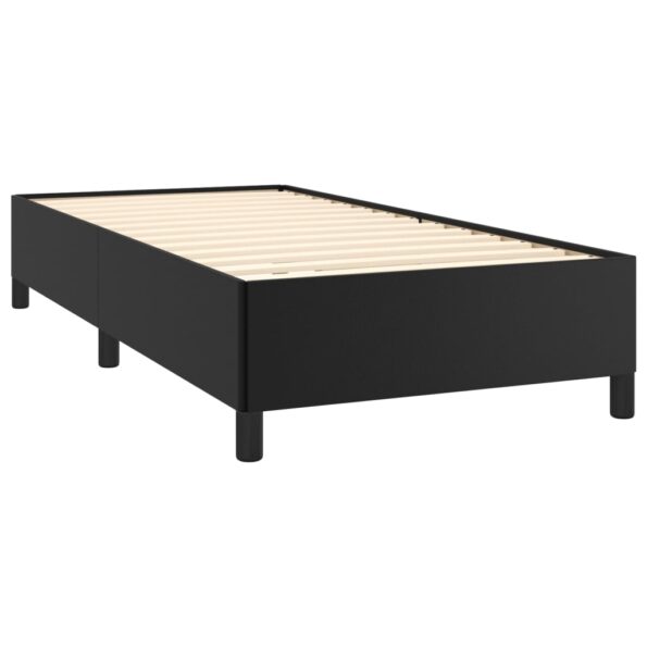 vidaXL Posteľný rám čierny 90x200 cm umelá koža – Obrázok 4