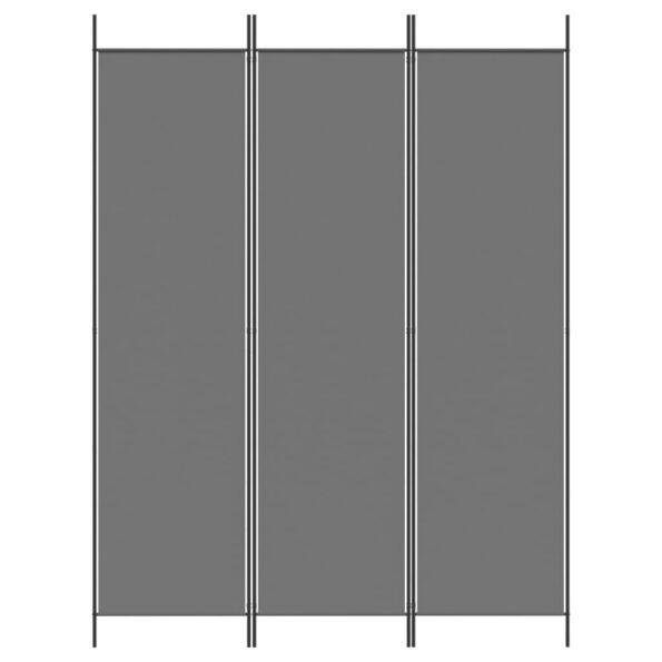 vidaXL 3-panelový paraván antracitový 150x200 cm látka – Obrázok 3