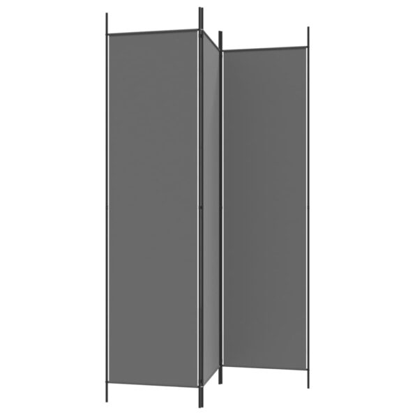 vidaXL 3-panelový paraván antracitový 150x200 cm látka – Obrázok 4