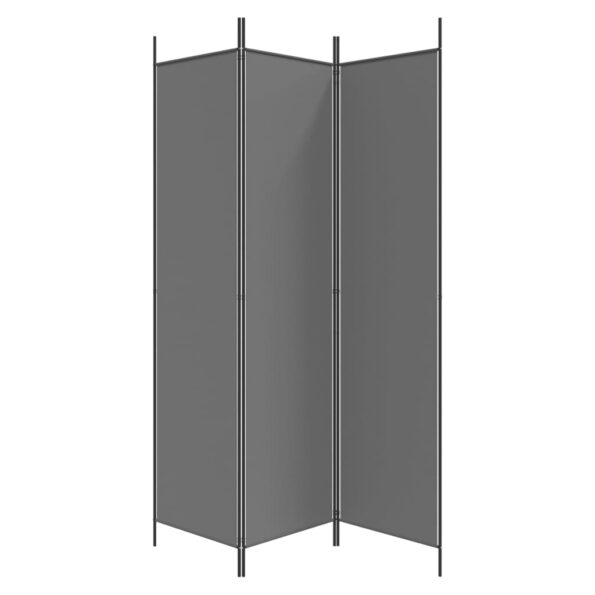 vidaXL 3-panelový paraván antracitový 150x200 cm látka – Obrázok 5