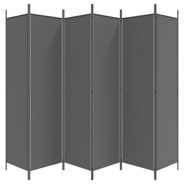 vidaXL 6-panelový paraván antracitový 300x200 cm látkový – Obrázok 4