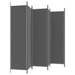 vidaXL 6-panelový paraván antracitový 300x200 cm látkový – Obrázok 5