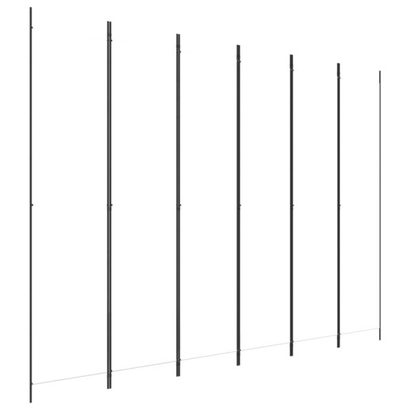 vidaXL 6-panelový paraván biely 300x220 cm látkový – Obrázok 2