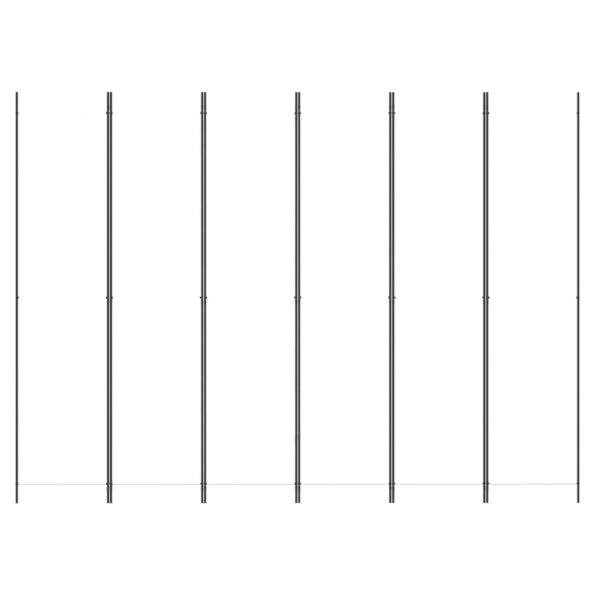vidaXL 6-panelový paraván biely 300x220 cm látkový – Obrázok 3