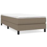 vidaXL Rám na boxspring posteľ sivohnedý 90x200 cm látka – Obrázok 2