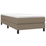 vidaXL Rám na boxspring posteľ sivohnedý 90x200 cm látka – Obrázok 3
