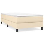 vidaXL Rám na boxspring krémový látka 90x200 cm – Obrázok 2
