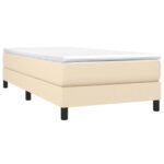 vidaXL Rám na boxspring krémový látka 90x200 cm – Obrázok 3